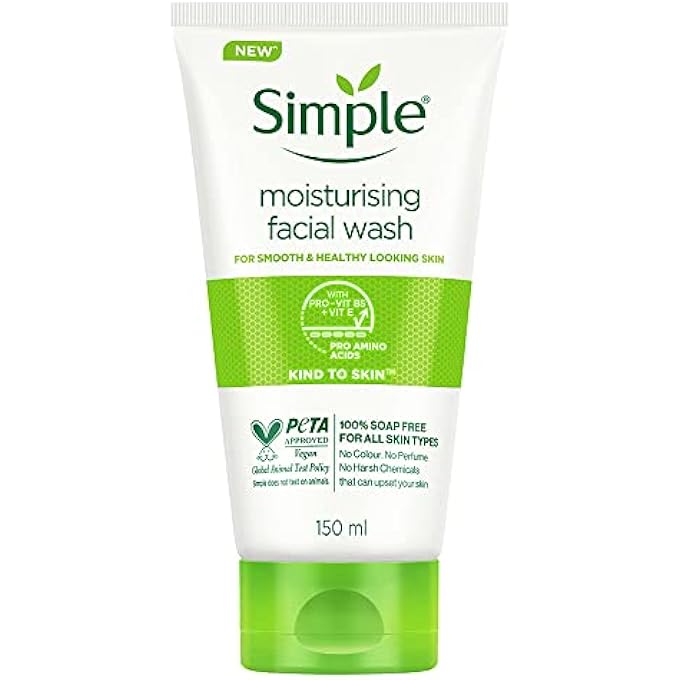 Unilever SIMPLE MOIST FOAM FACE WASH, 150 ML, SINGLE UNIT - Image 1